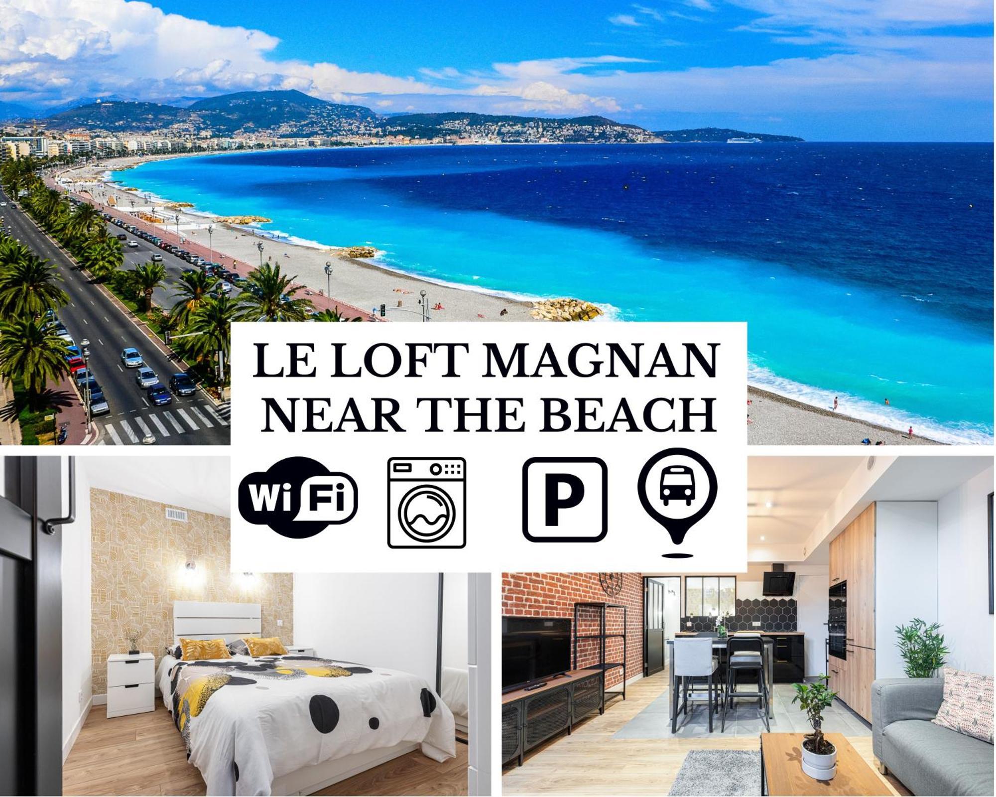 Le Loft Magnan - Ac- Pres Mer - Wifi - Parking - Confort Et Moderne - Supermarches Et Tram Proches Nice Buitenkant foto